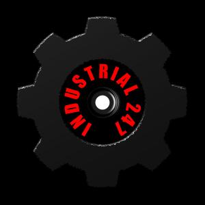The team logo for the Industrial247 club.