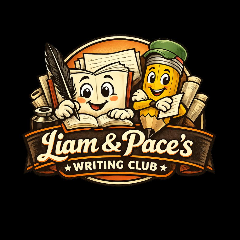 The team logo for the Liam and Pace's Writing club club.